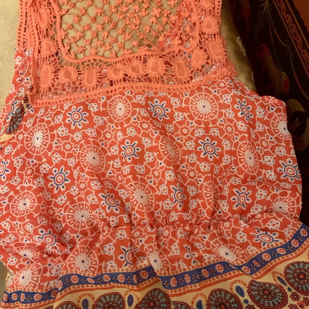 Panhandle Slim's Red Label chiffon tank